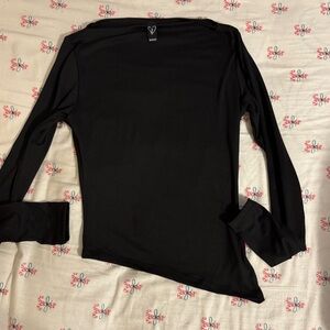 Windsor Classic Black Long Sleeve Top